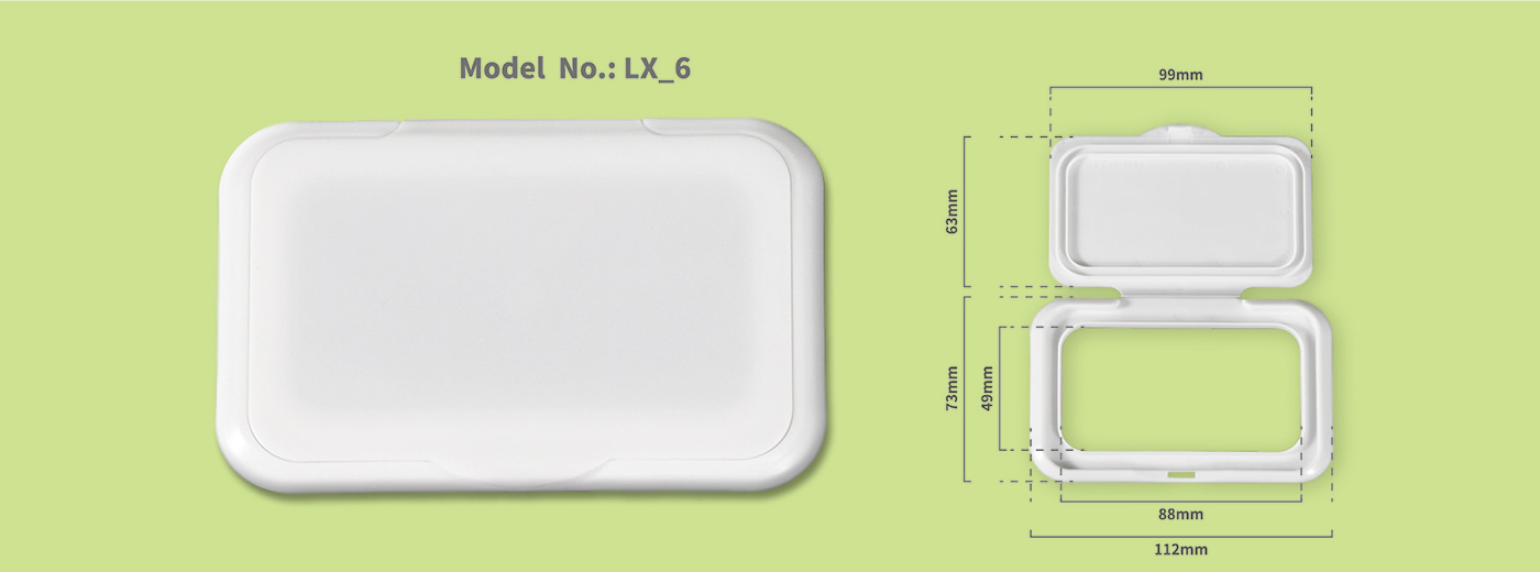 البلاستيك مناديل مبللة غطاء لي-6